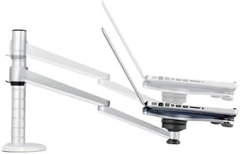 OA-7X multimedia desktop double arm 27-inch LCD monitor stand + laptop stand desktop full motion dual monitor mounting arm bracket in Saudi Arabia