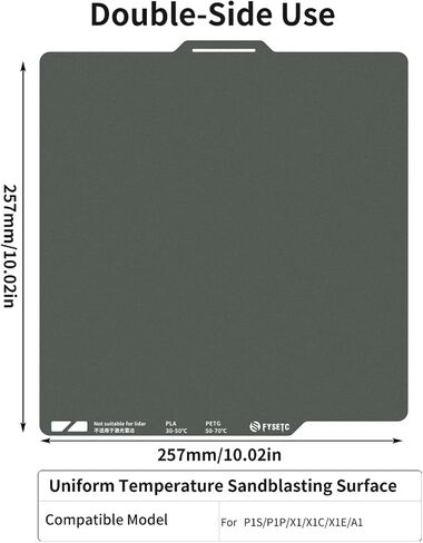 منصات طابعة ثلاثية الأبعاد لوحة بناء H1H مطورة جديدة لـ BambuLab A1 X1C X1 X1E P1P P1S: زهرة مطحونة ناعمة + لوح فولاذي زنبركي نجمي ناعم لوح مرن 257 × 257 مم in Saudi Arabia