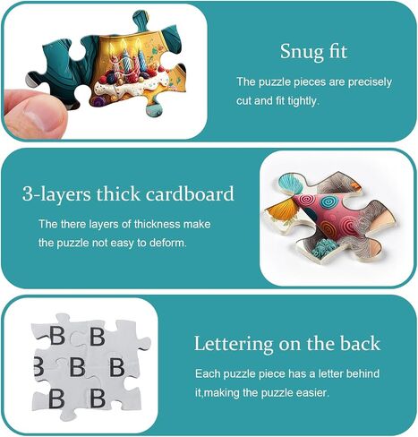 Fun Grandma Puzzles for Adults, Cute Granny Birthday Cake Flower Art Puzzle,Funny Challenge Jigsaw Puzzle 1000 Piece in Saudi Arabia