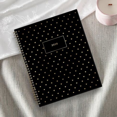 Blue Sky Ashley G 2026 Weekly and Monthly Planner Calendar, January 2026 - December 2026, 8.5" x 11", Flexible Cover, Durable Twin Wire Binding, Laminated Tabs, Pocket & Stickers, Sweetheart Black in Saudi Arabia