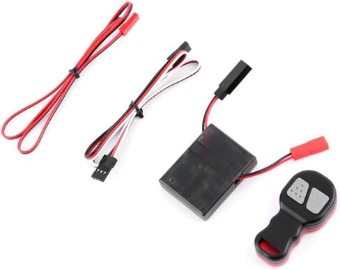 GLOBACT 1/10 RC Wireless Winch Remote Controller and Receiver Replacement Kit for Axial SCX10 90046 TRX4 Tamiya RC4WD Redcat HPI 1/10 RC Crawler Upgrade Parts in Saudi Arabia