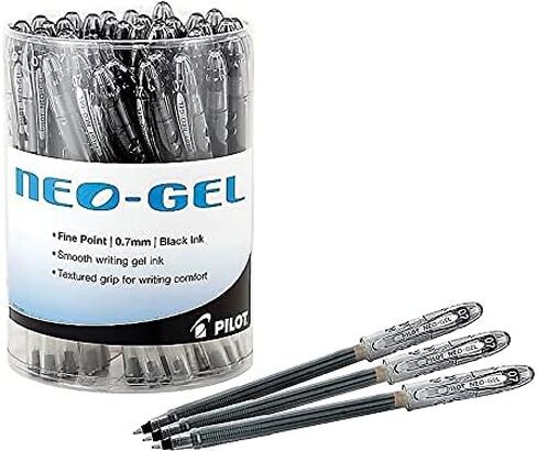 PILOT Neo-Gel Gel Pens, Fine Point, Black Ink in Saudi Arabia