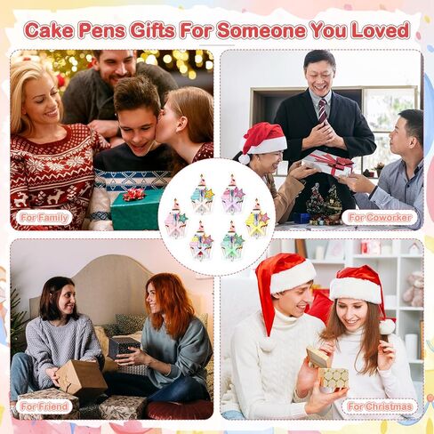 24 Sets Happy Birthday Classroom Gifts Include 24 Multicolor 4-in-1 Ballpoint Pens Colorful Birthday Cake Cards Bow Ribbon for School Students Classroom Employee Coworker Office DIY Supplies in Saudi Arabia