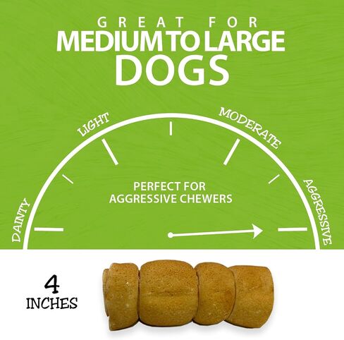 Healthy Dogma 4" Beef Cheek Rolls for Dogs – Mixed Pack Cheese Flavor & Bully Dusted Chews – Natural Collagen Beef Cheek Rolls – Long Lasting Dog Treats – 6 Pack in Kuwait