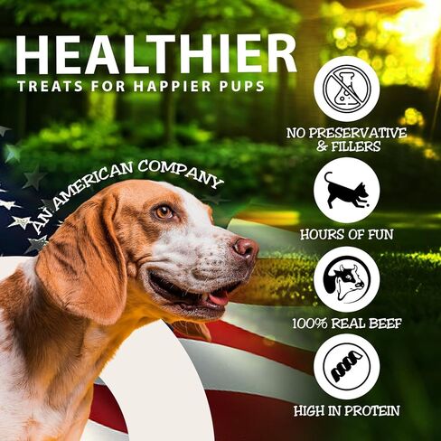 Healthy Dogma 4" Beef Cheek Rolls for Dogs – Mixed Pack Cheese Flavor & Bully Dusted Chews – Natural Collagen Beef Cheek Rolls – Long Lasting Dog Treats – 6 Pack in Kuwait