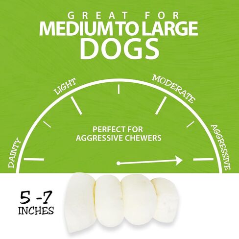 Healthy Dogma 4" Beef Cheek Rolls for Dogs – Mixed Pack Cheese Flavor & Bully Dusted Chews – Natural Collagen Beef Cheek Rolls – Long Lasting Dog Treats – 6 Pack in Kuwait