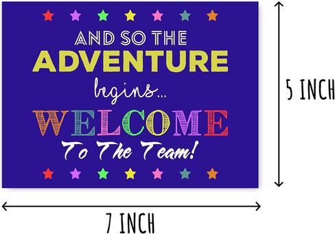 The Adventure Begins Card - Welcome To The Team Card - Co-Worker Greeting Card - Funny Colleague Congrats Card - Fun Card in Saudi Arabia
