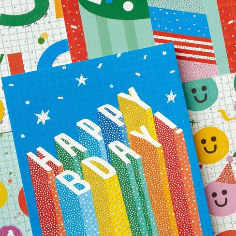 Hallmark Assorted Kids Birthday Cards (24 Blank Cards with Envelopes) Wish Big, Best Day Ever in Saudi Arabia