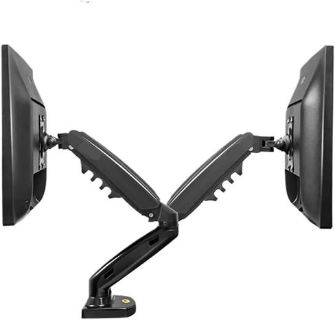 F160 Dual Monitor Stand Full Motion Double Arm Monitor Stand 17-30 Inch Monitor Mounting Bracket Loads 2-9kg Each(With 2xUSB2.0) in Saudi Arabia