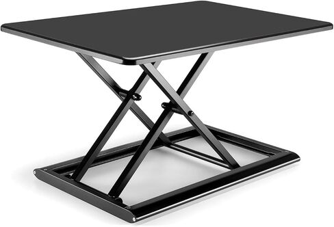 ID-30 من الألومنيوم تعديل الارتفاع البسيط Sit-Stand Desk Lift Deske Laptop Desk Monitor Stand مع صينية لوحة المفاتيح (أبيض) in Saudi Arabia