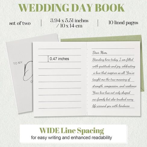 2 Pcs Wedding Toast Books Maid of Honor Best Man Speech Books MOH Groomsmen Speech Booklets Wedding Gift Keepsake from Bride Groom in Saudi Arabia