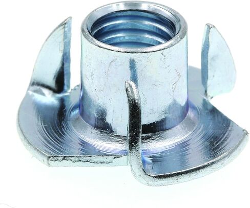 Prime-Line 9078049 T-Nuts, 3-Prong, 3/8 In.-16 X 7/16 In., Zinc Plated Steel (10 Pack) in Saudi Arabia