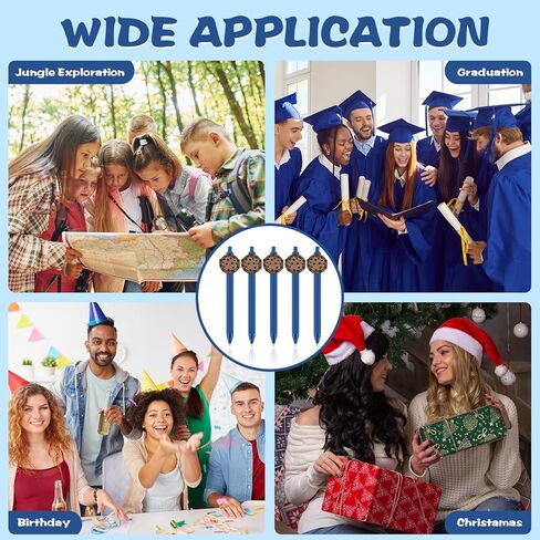 24 Pcs Cookie Blue Ballpoint Pen Bulk Retractable Writing Black Ink Pens Gift for Cookie Baby Shower Party Supplies Teacher Student School Birthday Decoration Party Supplies in Kuwait