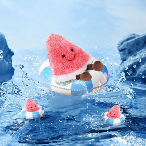 Apricot Lamb Toys Food Plushies Plush Fresh Watermelon Stuffed Fruit Soft Cuddly Perfect for Child in Saudi Arabia