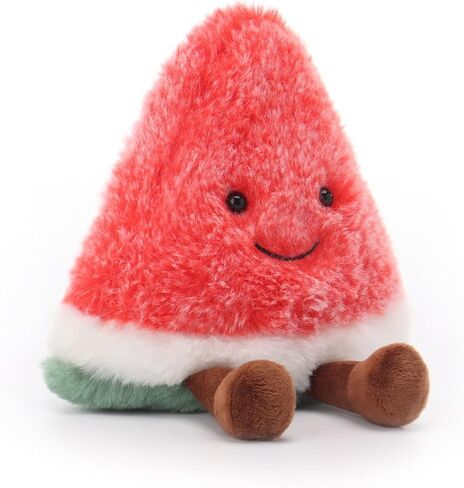 Apricot Lamb Toys Food Plushies Plush Fresh Watermelon Stuffed Fruit Soft Cuddly Perfect for Child in Saudi Arabia