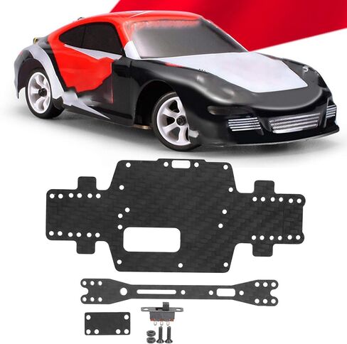 مجموعة هيكل ألياف الكربون DILWE ، ل 1/28 RC CAR ، مثل Wltoys K969 / K979 / K989 / K999 / P929 / P939 ، بما في ذلك. التبديل ، المسمار ، الجوز ، وما إلى ذلك ، الأسود in Kuwait