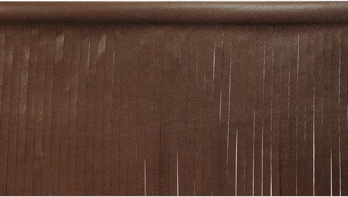 Trims by the Yard 4" Matte Finish Vegan Leather Fringe Trim, Black (5 Yard Cut) in Kuwait
