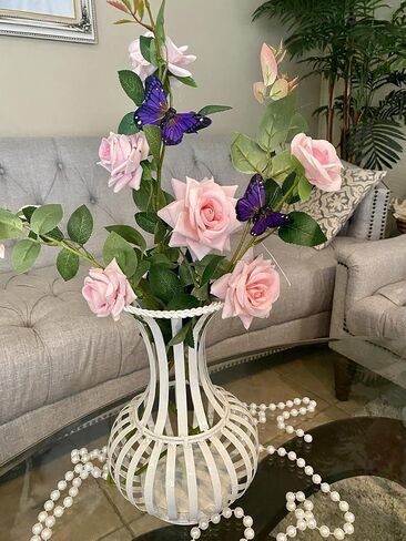 ريش الأرجواني الفراشة 3inch 12pk ، ريش الاصطناعية الأزهار الأزهار الفراشة in Kuwait