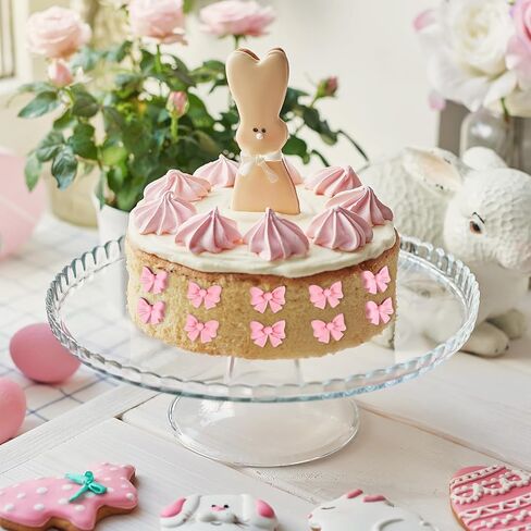 Bewudy 50Pcs Pink Bow Cupcake Toppers, Bowknot Cake Decorations Birthday Decorations for Theme Parties Bridal Engagement Wedding Baby Showers Birthday Party in Saudi Arabia