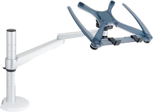 360 Rotating Aluminum Alloy 2-in-1 Stand + Laptop Stand Double Arm Office Desktop Laptop Stand OA-1S in Saudi Arabia