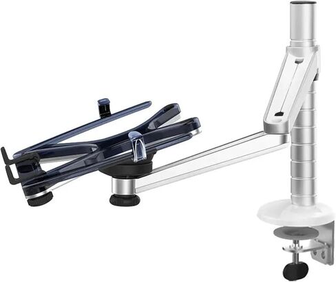 360 Rotating Aluminum Alloy 2-in-1 Stand + Laptop Stand Double Arm Office Desktop Laptop Stand OA-1S in Saudi Arabia