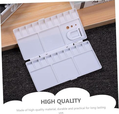 Angoily 25-Grid Foldable Plastic Watercolor Pigment Box for Artists and Students Portable Watercolor Paint Pan Closure for Painting and Craft Projects in Saudi Arabia