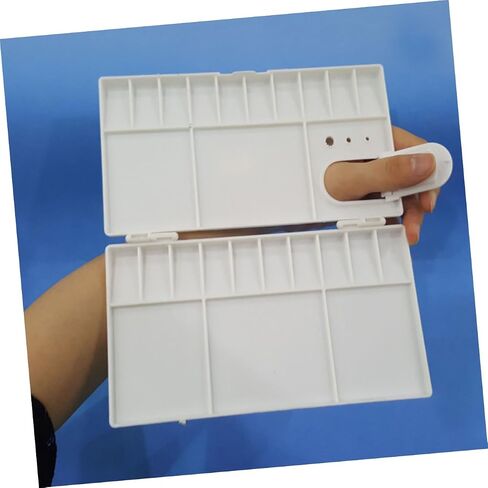 Angoily 25-Grid Foldable Plastic Watercolor Pigment Box for Artists and Students Portable Watercolor Paint Pan Closure for Painting and Craft Projects in Saudi Arabia