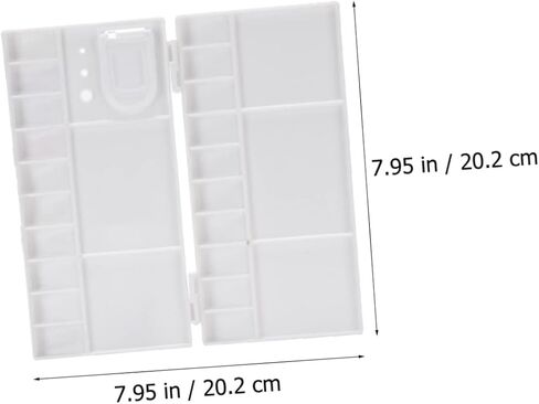 Angoily 25-Grid Foldable Plastic Watercolor Pigment Box for Artists and Students Portable Watercolor Paint Pan Closure for Painting and Craft Projects in Saudi Arabia