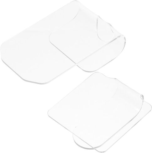 2pcs Nail Decorations for Nail Art Fingernail Polish Palette Manicure Makeup Eyeliner Mixing Trays in Saudi Arabia
