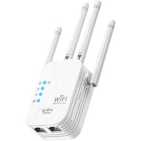 WiFi Extender, WiFi Extenders Signal Booster for Home Up to 9000 sq.ft 5G/2.4G, WiFi Range Extender, Wireless Repeater, Long Range Amplifier with Ethernet Port, Alexa Compatible