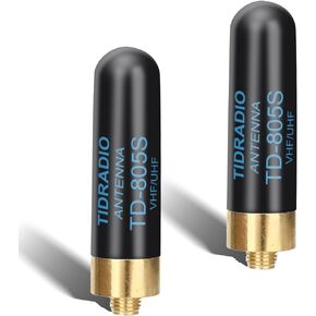 TIDRADIO Air Band Antenna &Police Band (2 Pack, 120/300MHz), for BAOFENG 5RM 5RX A36Plus UV-K5 TD-H3 Ham GMRS Radio Walkie Talkie, SMA-F