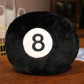 XIYUAN18inch Football Sports Pillow Plush Stuffed Sports Balls Soccer Toy Fluffy Durable Throw Pillow Cushion Sofa Room Decoration Soft Sports Toy Gift (Black/White)