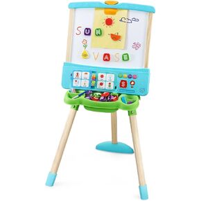 LeapFrog Interactive Learning Easel with Magnetic Chalkboard and Whiteboard for Kids Ages 3-5 (Frustration Free Packaging)