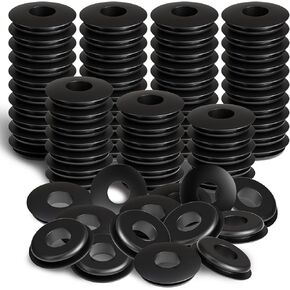 100pcs Glad Hand Seals Black Truck Rubber Gladhand Gaskets Elastic Grommets Round Washers for Semi Trailers Tractors Brake Air Hose Parts Number 10028 Truck Accessories