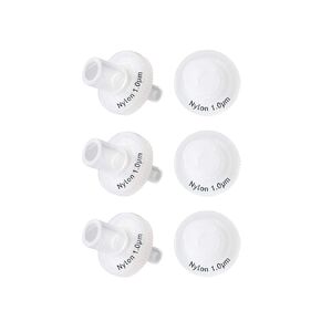 Nylon Syringe Filters [Wettability: Hydrophilic Nylon Membrane] 25mm Diameter 5.0 μm Pore Size Laboratory Filters by Allpure Biotechnology (Pack of 100) (Nylon, 5.0 μm)