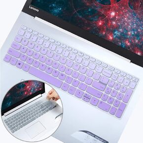 2PCS Keyboard Cover for Lenovo IdeaPad 3 15.6'' /Lenovo Yoga C740 C940 15.6 /Lenovo Ideapad 320 330 330s 340s 520 S540 720s 130 S145 L340 S340 V330 V130 /ThinkBook 15 (Not fit Lenovo ideaPad 5)