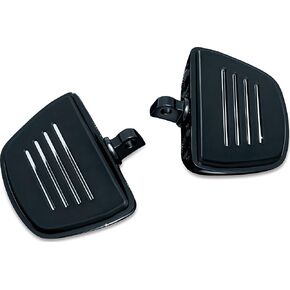 Kuryakyn 4392 Motorcycle Foot Control Component: Premium Mini Board Floorboards with Male Mount Adapters, Chrome, 1 Pair