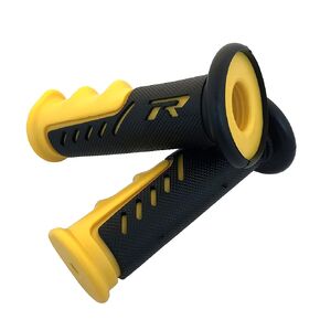 XKMT-"R" Engraved Gel Style Grips YELLOW QUAD Compatible With YAMAHA KAWASAKI POLARIS SEADOO BOMBARDIER JET SKI HONDA FOREMAN RECON RINCON Brute Force Prairie BRUIN GRIZZLY KODIAK [B017QVAA64]