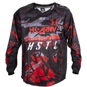 HK Army HSTL Line Padded Paintball Jersey - Lava - Youth - Long Sleeve