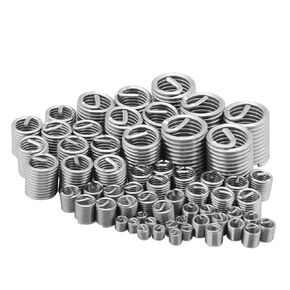 Thread Repair Kit, Kit Coil Inserts Stainless Steel Thread Repair Kit,Inserts for Avoiding The Damage of Thread, 60Pcs