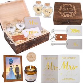 MGparty Wedding Gifts for Bride and Groom, Engagement Gifts for Couples, Anniversary Honeymoon Holiday Travel Gift, Valentines Day Gifts for Her Him