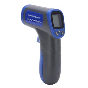Industrial Tachometers Gauge, Digital Photoelectric RPM Meter, Non Contact RPM Gun Tachometer Portable Motor Speed Gauge Gun Compact Photo Tachometer with LCD Digital Display, Wide Measurement Range