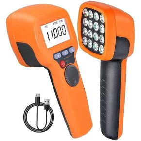 مقياس سرعة الدوران الرقمي 60-99999 دورة في الدقيقة، عداد دورة في الدقيقة محمول، منظار LED غير ملامس، جهاز Tacho اللاسلكي مع شاشة LCD لاختبار تردد عداد السرعة للحركة الدوارة in Kuwait