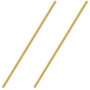 3/8 Inch Brass Round Rod, Favordrory 1PCS Brass Round Rods Lathe Bar Stock, 3/8 Inch in Diameter 14 Inches in Length