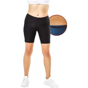 Sweat Shaper High Rise Shorts, Compression Slimming Shorts, High Waisted Biker, Tummy Control, Body Sculpting Yoga Shorts