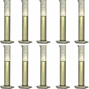 أسطوانة قياس متدرجة من بلاستيك البولي بروبيلين 50 مل 10 عبوات (50 مل، 10) in Kuwait