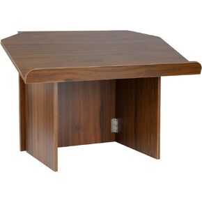 Nisorpa Foldable Tabletop Lectern, Podium Stand with Bookstop Portable Folding Tabletop Desk Teacher Speaker Lecture Classroom Presentation Stand, Laptop Computer Book Holder