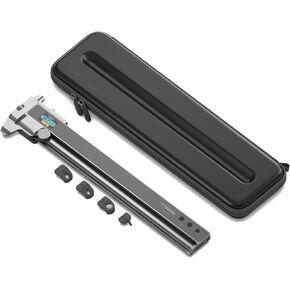 NeoRuler Digital Caliper Kit Premium Combo, 12 inch NeoCaliper Measuring Tool, ±0.004 inch Accuracy, 93 Built-in US Imperial, Metric Scales, Infinite Customized Scales for 3D Printing/DIY Measurment