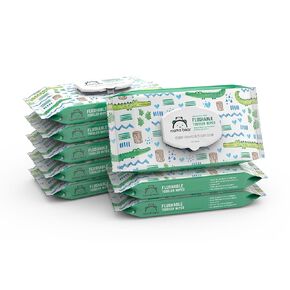 Amazon Brand - Mama Bear Fragrance Free Flushable Toddler Toilet Wipes, 336 Count (8 Packs of 42)