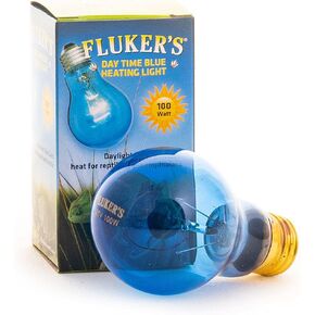 Fluker's Reptile Incandescent Blue Daylight Bulb for Reptiles and Amphibians, 100 Watt